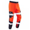 Leo Workwear Hawkcombe Class 1 Orange Hi-Vis Stretch Trousers